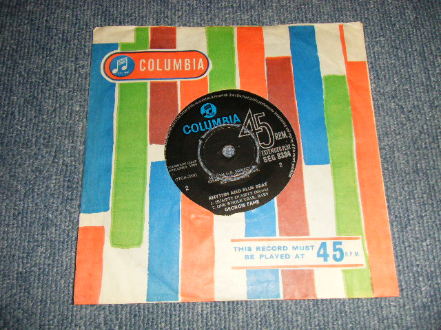画像1: GEORGIE FAME - RHYTHM & BLUE BEAT (- /Ex++) / 1964 UK ENGLAND ORIGINAL 45rpm 4 Track Used 7" EP 