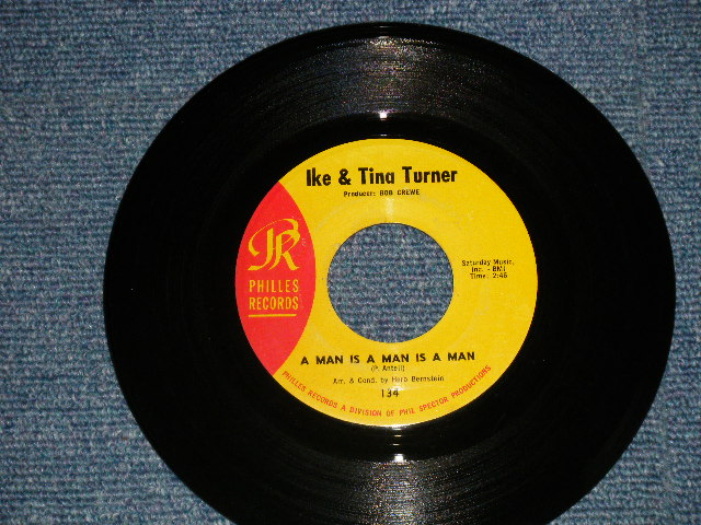 画像1: IKE & TINA TURNER - A) A MAN JS A MAN IS A MAN B) TWO TO TANGO (Ex/Ex) / 1966 US AMERICA ORIGINAL Used 7" SINGLE