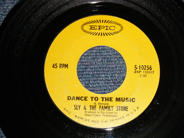画像1: SLY & The FAMILY STONE - A)DANCE TO THE MUSIC   B)LET ME HEAR IT FROM YOU (Ex+++/Ex+++)  / 1967 US AMERICA ORIGINAL Used 7" Single 