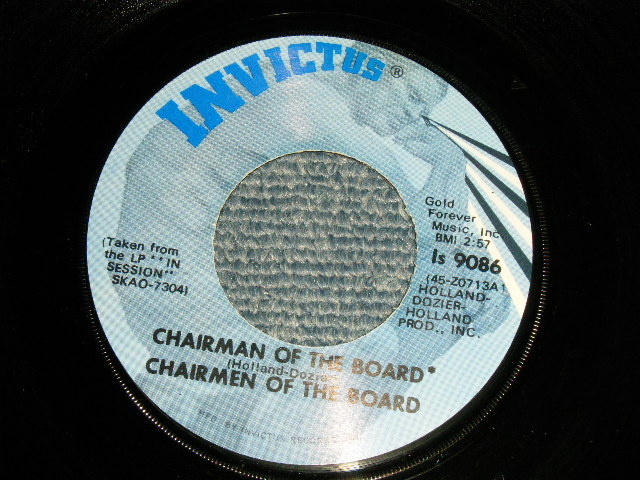 画像1: CHAIRMEN OF THE BOARD - A)CHAIRMEN OF THE BOARD   B)When Will She Tell Me She Needs Me (MINT-/MINT-)  / 1971 US AMERICA ORIGINAL  Used 7" 45 rpm Single  