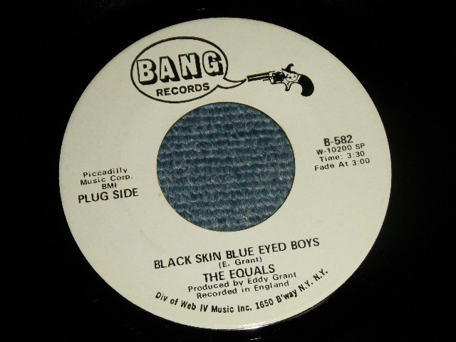 画像1: The EQUALS - A)BLACK SKIN BLUE EYES BOYS  B) AIN'T GOT NOTHING TO GIVE YOU (Ex+++/Ex+++)  / 1971 US AMERICA ORIGINAL "WHITE LABEL PROMO" Used 7"45 