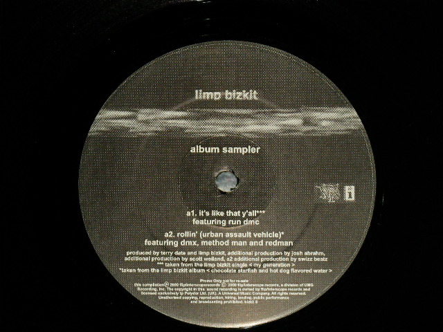 画像1: LIMP BIZKIT - SAMPLER (Ex++/MINT)  / 2000 US AMERICA ORIGINAL"PROMO ONLY"  Used 12"