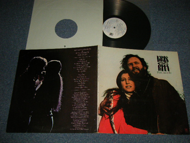 画像1: KRIS KRISTFFERSON & RITA COOLIDGE - FULL MOON (With COMPANY SLEEVE) (Ex+++/Ex++ Looks:MINT-) / 1973 Version US AMERICA RE-PRESS Used LP