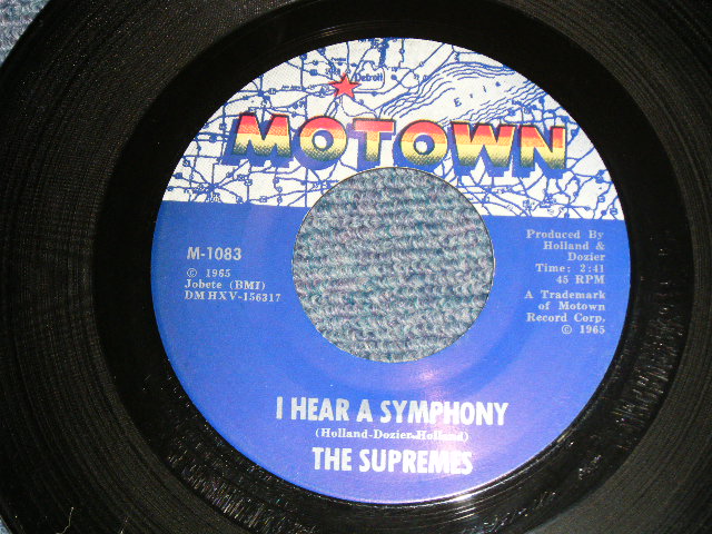 画像1: SUPREMES - A) I HEAR A SYMPHONY  B) WHO COULD EVER DOUBT (Ex+ Looks:Ex++/Ex+ Looks:Ex+)/ 1965 US MERICA ORIGINAL Used 45rpm 7"Single
