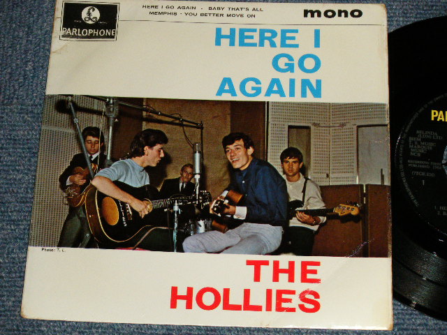 画像1: The HOLLIES - HERE I GO AGAIN (Ex+++/Ex+++) / 1964 UK ENGLAND ORIGINAL Used 7" 45 rpm EP with PICTURE SLEEVE