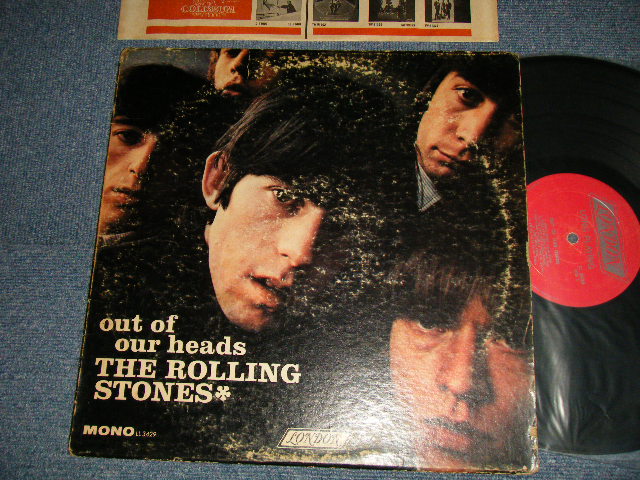 画像1: ROLLING STONES - OUT OF OUR HEADS (Matrix #A)ARL-6791-1C △8210 B)ARL-6792-2C △8210-X) "MR/ MONARCH Press in CA”(VG+/Ex+ Looks:VG+++ WOBC) /  1965 US AMERICA ORIGINAL "RED with Boxed LONDON Label" MONO Used LP