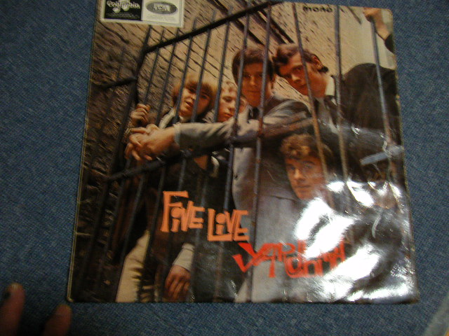 画像1: The YARDBIRDS - FIVE LIVE YARDBIRDS (Matrix #A)XAX 2725-1N 1 GD B)XAX 2726-1N 1 GD) VG+++,VG+++/POOR JUMP & SKIP) / 1964 UK ENGLAND ORIGINAL 1st Press "BLUE COLUMBIA Label" MONO Used LP 