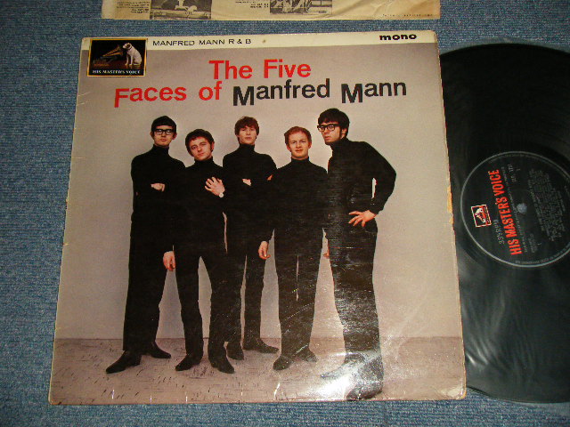 画像1: MANFRED MANN - THE FIVE FACES OF(MATRIX #) (Ex+/Ex+++ PIN HOLE) / 1964 UK ENGLAND ORIGINAL "RED H.M.V. Label" MONO Used LP