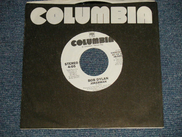 画像1: BOB DYLAN - JOKERMAN  A)STEREO  B)STEREO  (MINT-/MINT-) / 1983 US AMERICA ORIGINAL "PROMO Only Same Flip" Used 7" SINGLE