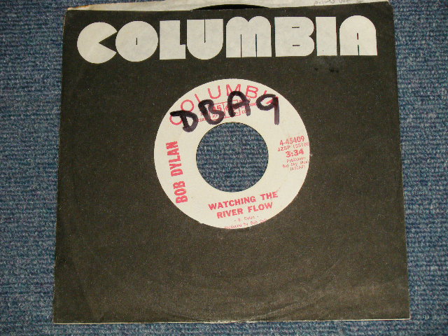 画像1: BOB DYLAN - WATCHING THE RIVER FLOW A)STEREO  B)STEREO  (Ex+++/Ex+++ WOL) / 1971 US AMERICA ORIGINAL "PROMO Only Same Flip" Used 7" SINGLE