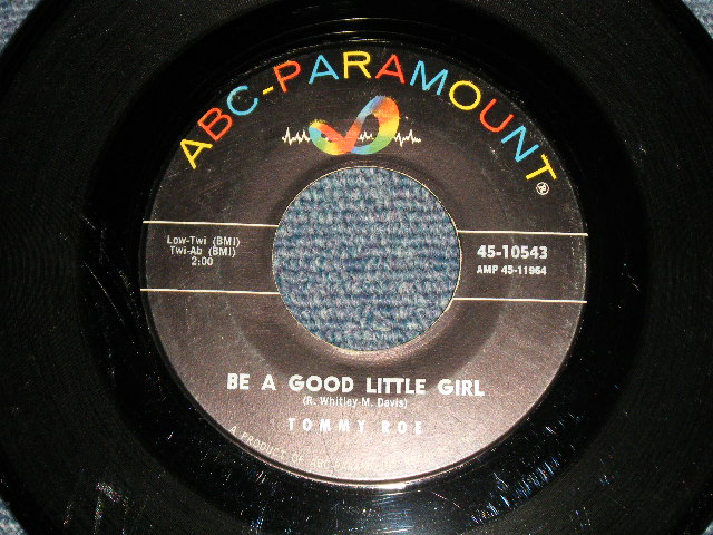 画像1: TOMMY ROE - A) CAROL  B) BE A GOOD LITTLE GIRL (Ex+/Ex+) / 1964 US AMERICA ORIGINAL Used 7" Single
