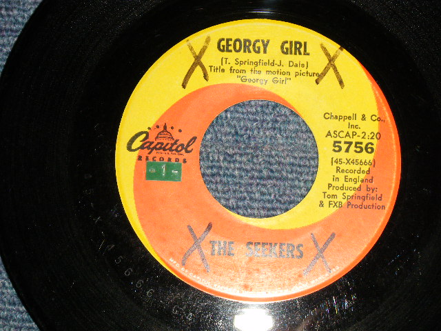 画像1: THE SEEKERS - A) GEORGY GIRL   B) WHEN THE STARS BEGIN TO FALL (Ex/Ex WOL) / 1966 US AMERICA ORIGINAL Used 7" Single
