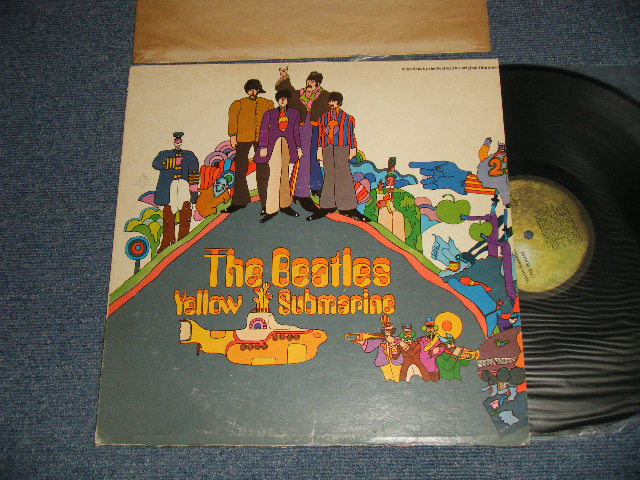 画像1:  BEATLES  - YELLOW SUBMARINE (Matrix #A)S SW-1-153-B14 #74  B)S SW-2-153-B16 o #74) "SANTA MARIA Press in CA"(Ex/Ex+) / 1969 Version US AMERICA 1st Press "CAPITOL credit on Label Bottom" Used LP 