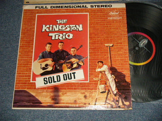 画像1: THE KINGSTON TRIO - SOLD OUT (Ex+/Ex+++ TAPE SEAM, EDSP) / 1960 US AMERICA ORIGINAL 1st Press "BLACK with RAINBOW 'CAPITOL' Logo at Left side Label" STEREO Used LP 