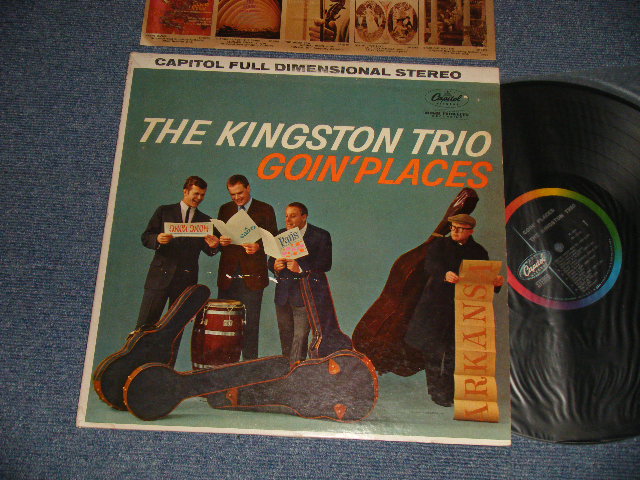 画像1: THE KINGSTON TRIO - GOIN' PLACES (Ex++/Ex Looks:Ex++ SWOBC, STOL, EDSP) / 1961 US AMERICA ORIGINAL 1st Press "BLACK with RAINBOW 'CAPITOL' Logo at Left side Label" STEREO Used LP 