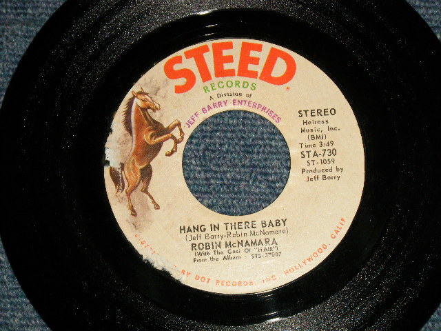 画像1: Robin McNamara - A)Hang In There Baby   B)Together, Forever (Produced by JEFF BARRY) (Ex+++/MINT-) /  1970 US AMERICA ORIGINAL Used 7"Single 