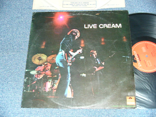 画像1: CREAM - LIVE CREAM (Ex++/POOR)  / 1970 UK ENGLAND ORIGINAL STEREO Used LP