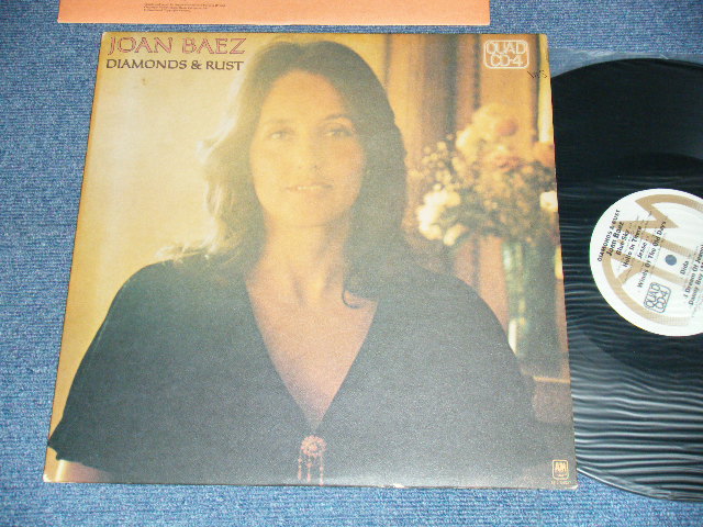 画像1: JOAN BAEZ - DIAMONDS & RUST (With CUSTOM INNER SLEEVE) (Ex++/Ex+++ Looks:Ex++) / 1975 US AMERICA ORIGINAL "QUAD / 4 ch Disc" Used LP 