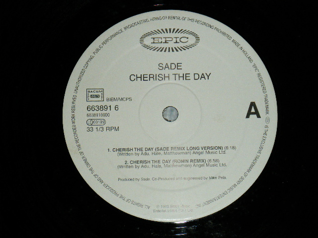 画像1: SADE - CHERISH THE DAY (NEW) / 1993 UK ENGLAND ORIGINAL "BRAND NEW" 12"