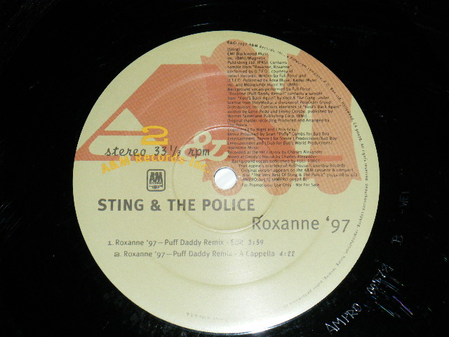 画像1: STING & The POLICE featuring PRAS - ROXANNE '97 (PUFF DADDY Remix) (Ex+++/MINT-) / 1997 UK ENGLAND ORIGINAL "PROMO ONLY"  Used 12"