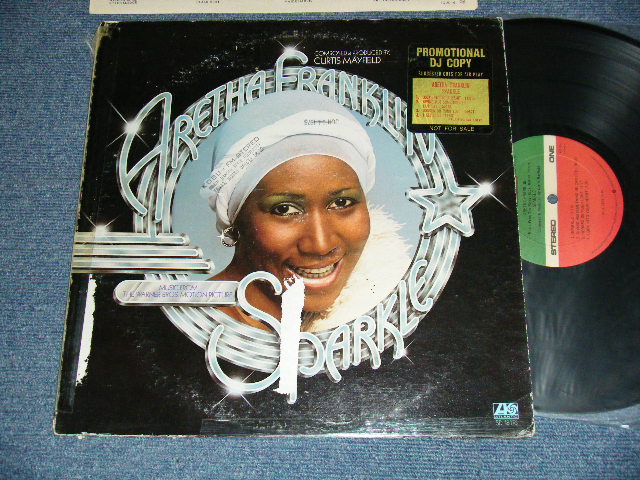 画像1: ARETHA FRANKLIN - SPARKLE : Produced by CURTIS MAYFIELD (Matrix #A)ST-A-763613 CCC  aT GP  B)ST-A-763614 FFF aT GP)  "PRC / RICHMOND Press   "GP / GEORGE PIROS LAQUAR Cut"(VG++/MINT- STOBC, STPOFC)  / 1976 US AMERICA ORIGINAL "PROMO" "75 ROCKFELLER Label" Used LP