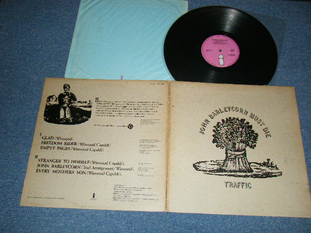 画像1: TRAFFIC - JOHN BARLEYCORN MUSIC DIE (With BLUE INNER SLEEVE) (Ex/Ex+++ A-1,B-1:Ex-) / 1970 UK ENGLAND ORIGINAL 1st Press "PINK Label" Used LP 