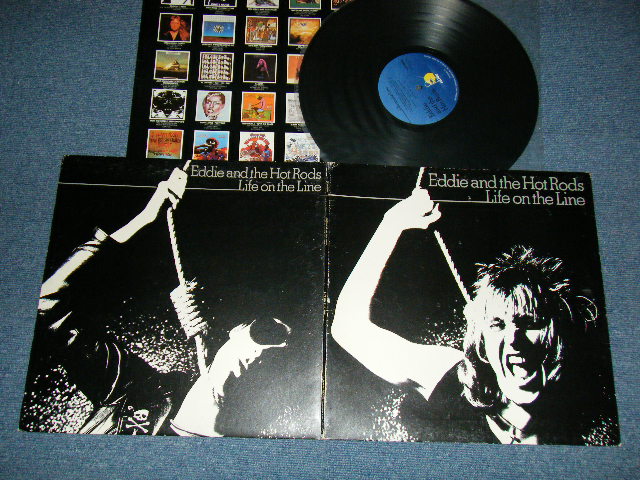 画像1: EDDIE and The HOT RODS - LIFE ON THE LINE (With INSERTS & COMPANY SLEEVE)  (Ex+/MINT-) / 1977 UK ENGLAND ORIGINAL Used LP 