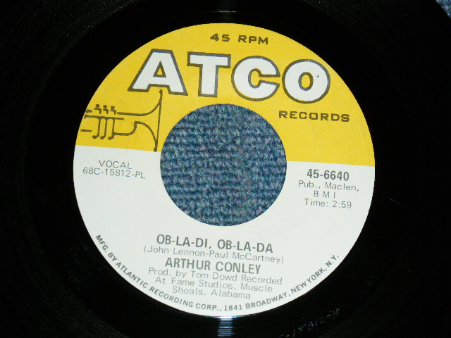 画像1: ARTHUR CONLEY - A)OB-LA-DI, OB-LA-DA   B) OTIS SLEEP ON (Ex+++/Ex+++) / 1968 US AMERICA ORIGINAL Used 7"45 
