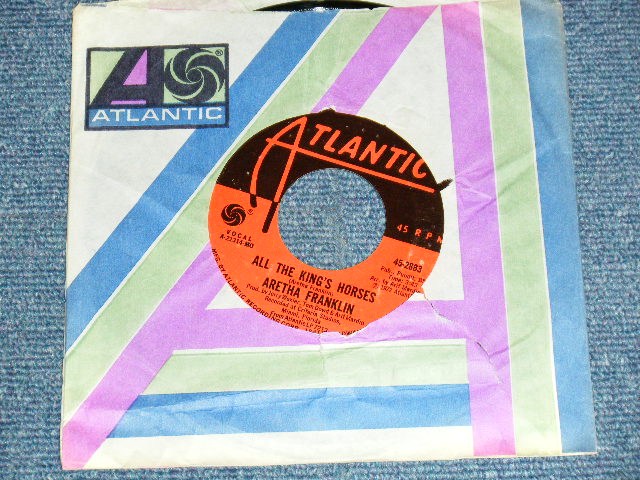 画像1: ARETHA FRANKLIN - A) ALL THE KING'S HORSES   B) APRIL FOOLS (Ex++/Ex+++) /1972 US AMERICA ORIGINAL Used 7"45 
