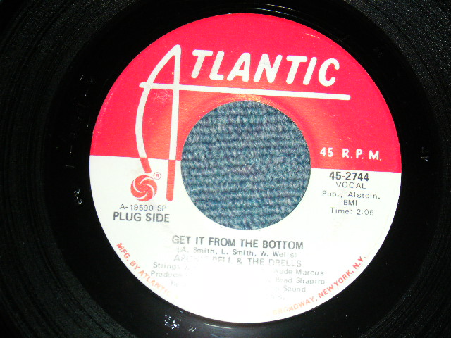 画像1: ARCHIE BELL & THE DRELLS - A)GET IT FROM THEBOTTOM   B)I WISH(Ex+++/Ex+++) / 1970 US AMERICA ORIGINAL "WHITE LABEL PROMO" Used 7" Single  