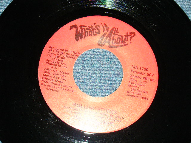 画像1: The Rolling Stones / The Beach Boys - What's It All About? (MINT-/MINT) / 1980 US AMERICA ORIGINAL "RADIO SHOW" Used 7" 45rpm Single 