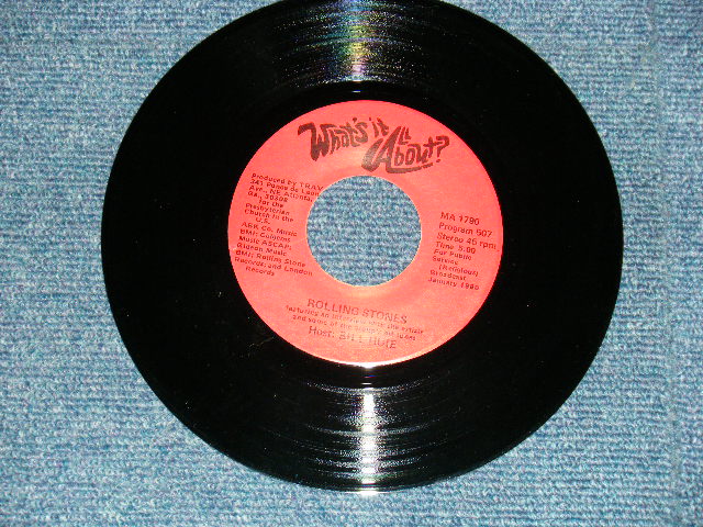 画像2: The Rolling Stones / The Beach Boys - What's It All About? (MINT-/MINT) / 1980 US AMERICA ORIGINAL "RADIO SHOW" Used 7" 45rpm Single 