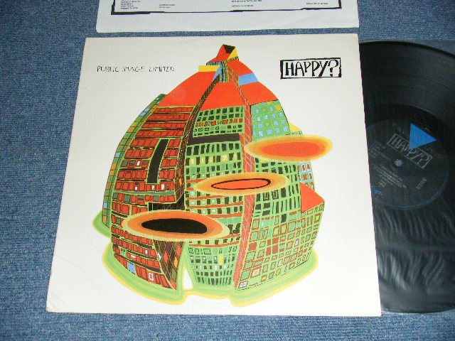 画像1: P.I.L. PIL PUBLIC IMAGE LIMITED - HAPPY? (With CUSTOM INNER) (Ex++/MINT-) / 1987 US AMERICA ORIGINAL Used LP