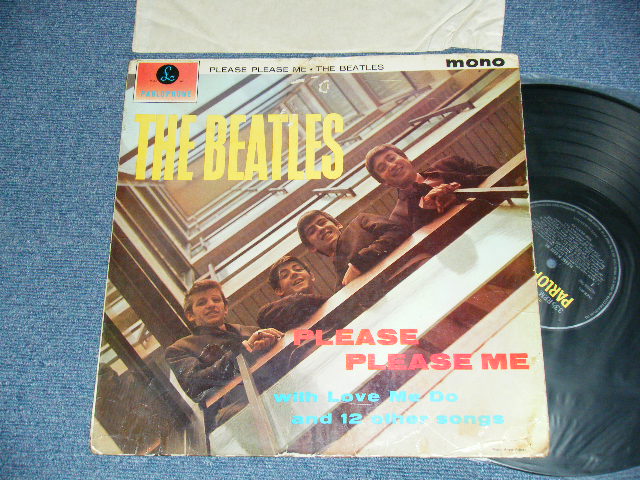 画像1: THE BEATLES - PLEASE PLEASE ME (Matrix #A)XEX 421-1N 7 GOR B)XEX 422-1N 4 GPA) (Ex+. VG/Ex+ Looks:Ex) / 1963 UK ENGLAND ORIGINAL 4th Press "RECORDING FIRST PUBLISHED 1963 on Label" "YELLOW/BLACK Label" "MONO" Used LP