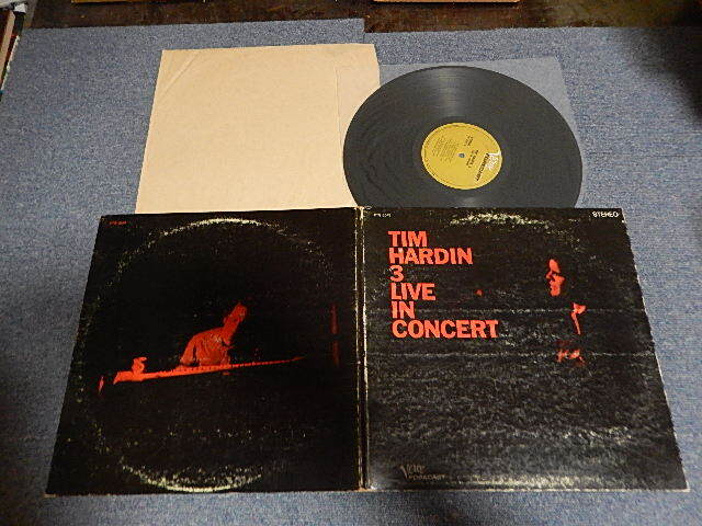 画像1: TIM HARDIN - 3/LIVE IN CONCERT (Matrix #A)FT/FTS-3049 S-1 MG1 MGS-1548 N.C. B)FT/FTS-3049 S-2 MGS-1549-W.C. F.B.G.)  (Ex-/Ex+++ A-3,4:Ex) / 1968 US AMERICA ORIGINAL 1st Press Label STEREO Used LP 