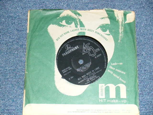 画像1: The BEATLES - A)ALL YOU NEED IS LOVE  B)BABY, YOU'RE A RICHMAN (SOLID CENTER) (Ex+/Ex+) / 1967 UK ENGLAND ORIGINAL "The Gramophone credit Label" Used 7" Single