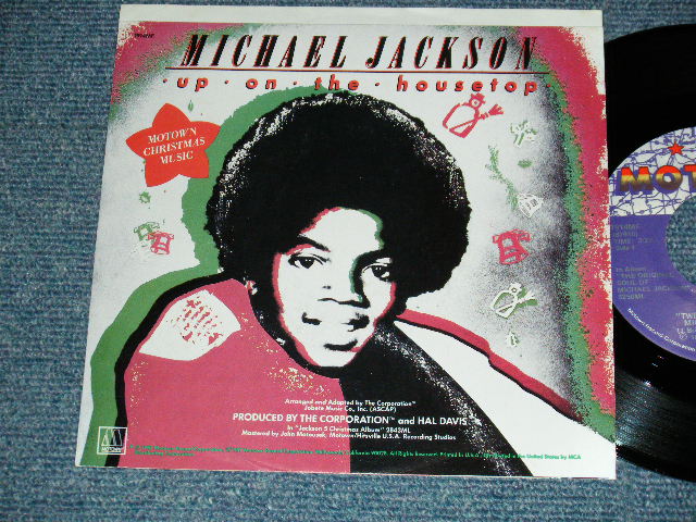 画像1: MICHAEL JACKSON - A)Twenty Five Miles   B) Up On The House Top (MINT-/MINT-) / 1987 US AMERICA ORIGINAL  Used  7" Single  withPICTURE SLEEVE