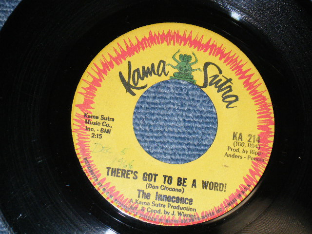 画像1: THE INNOCENCE (Produced by ANDSERS & PONCIA) - A) THERE'S GOT TO BE A WORLD  B) I DON'T WANNA BE SROUND YOU (Ex++/Ex++ SWOL) / 1966 US AMERICA ORIGINAL Used 7" Single 