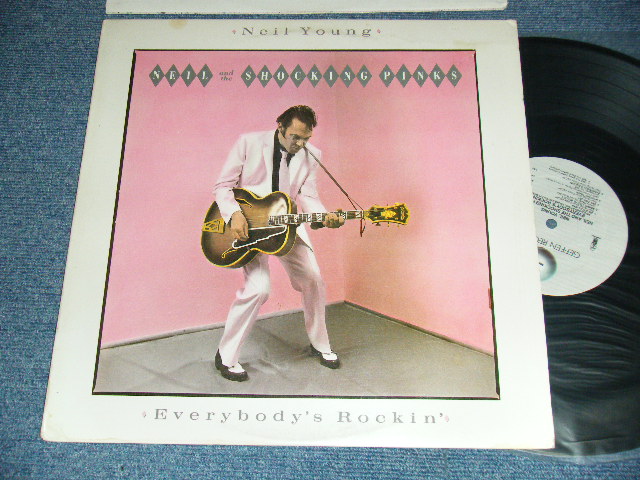 画像1: NEIL YOUNG  - EVERYBODY'S ROCKIN' (with CUSTOM INNER SLE) (Matrix #A) GHS-1-4013 RE-1 SH2 0-1 SM 1-1 ▵4638 B)GHS-2-4013 RE-1 SH1 SLM ▵4638-x Q-1) ( Ex++/MINT-) /1983 US AMERICA ORIGINAL Used LP