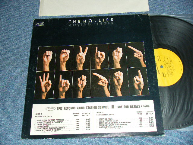 画像1: The HOLLIES - MOVING FINGERS (Ex++/MINT-) /1970 US AMERICA ORIGINAL "PROMO" 1st Press "YELLOW Label" STEREO Used LP  