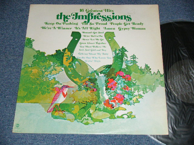 画像1: The IMPRESSIONS - 16 GREATEST HITS (Ex+/Ex++ Looks:Ex+EDSP) / 1971 US AMERICA ORIGINAL Used LP 
