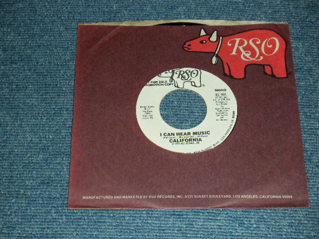 画像1: CALIFORNIA (Curt Becher) - I CAN HEAR MUSIC  A)MONO    B)STEREO (1945) (MINT/MINT) / 1975 US AMERICA ORIGINAL "PROMO ONY SAME FLIP" Used 7" Single 
