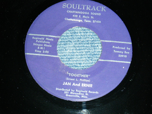 画像1: JAN AND ERNIE (Blue Eyed Souk Duo) - A)LIZABETH  B)TOGETHER(Ex+++/Ex+++)  / 1969 US AMERICA ORIGINAL Used 7" Single 