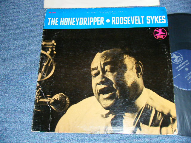 画像1: ROOSEVELT SYKES - THE HONEYDRIPPER (Ex+++/Ex++ A-1:Ex+ EDSP) /  1969 Version US AMERICA REISSUE "BLUE with SILVER PRINL with TRIDENT Label"  Used LP