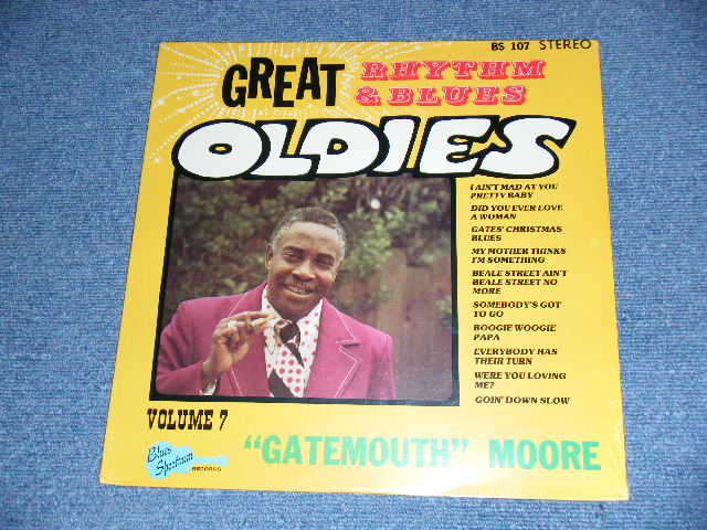 画像1: Gatemouth Moore - Great Rhythm & Blues Oldies Volume 7 - Gatemouth Moore  (SEALED) / 1977 US AMERICA  ORIGINAL "BRAND NEW SEALED" LP