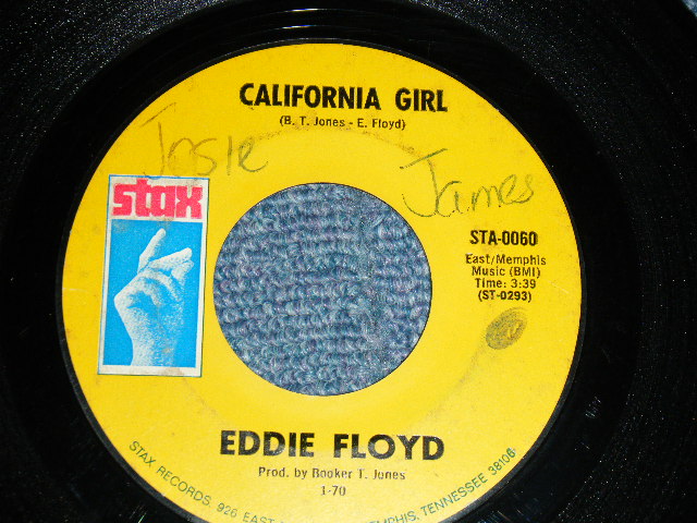 画像1: EDDIE FLOYD - A) CALIFORNIA GIRL   B) WOODMAN (Ex++/Ex+~VG++ WOL) / 1970 US AMERICA ORIGINAL Used 7" 45rpm Single