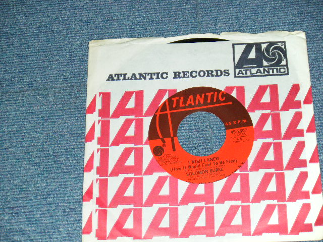 画像1:  SOLOMON BURKE - A) I Wish I Knew (How It Would Feel To Be Free)   B) It's Just A Matter Of Tim(Ex+++/Ex+++) / 1968 US AMERICA ORIGINAL Used 7" 45 rpm Single