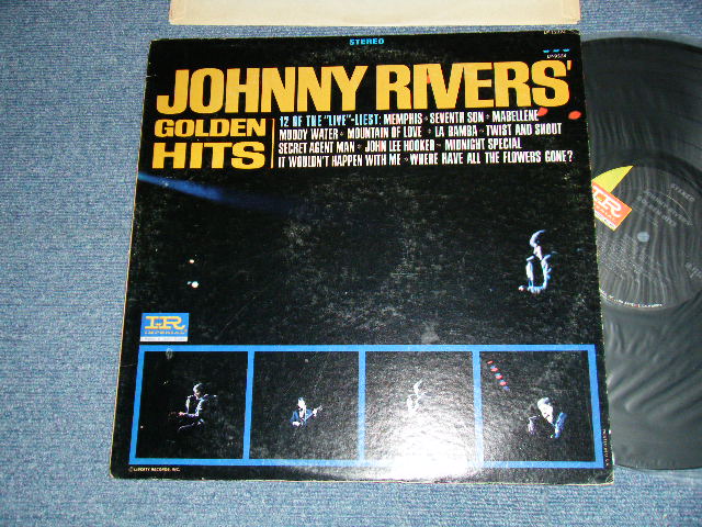 画像1: JOHNNY RIVERS - GOLDEN HITS (Ex++/Ex++ SEAM EDSP) / 1966 US AMERICA  ORIGINAL "1st Press BLACK with GREEN Label" STEREO Used LP 