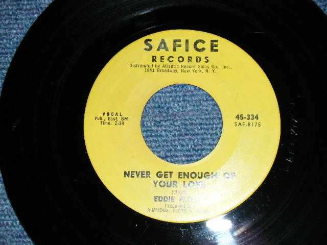 画像1: EDDIE FLOYD - A) Never Get Enough Of Your Love    B) Baby Bye (Ex++/Ex++) / 1964 US AMERICA ORIGINAL Used 7" 45rpm Single
