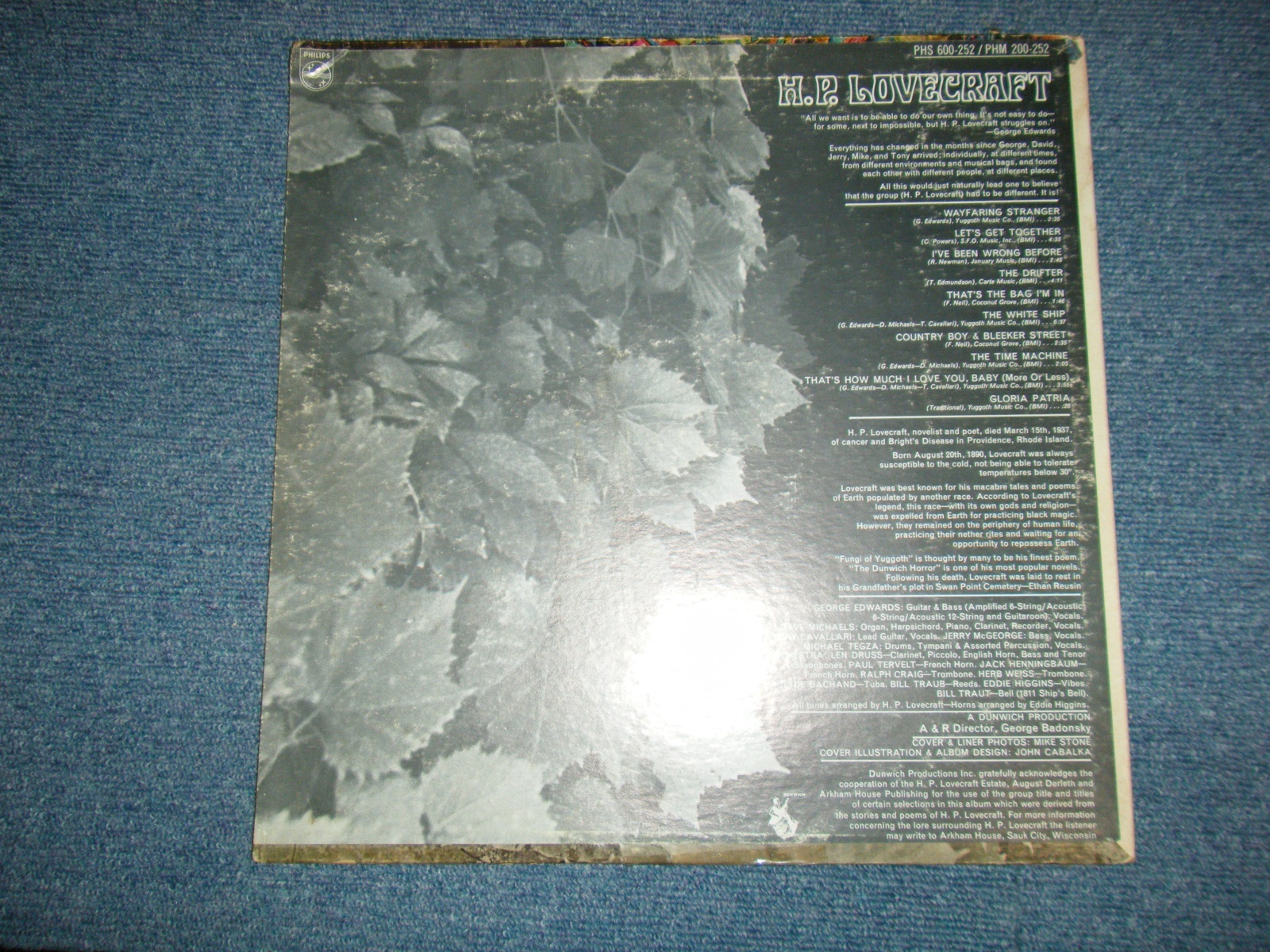 画像2: H.P. LOVE CRAFT - H.P. LOVE CRAFT  (Ex+/MINT- TAPE SEAM EDSP) / 1967 US AMERICA ORIGINAL "STEREO" Used LP  